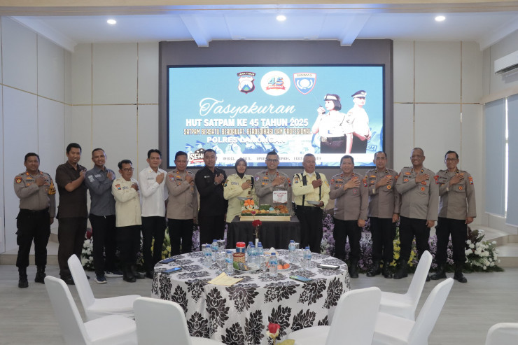 Pesan Kapolres Lamongan di Tasyakuran HUT Satpam ke 45
