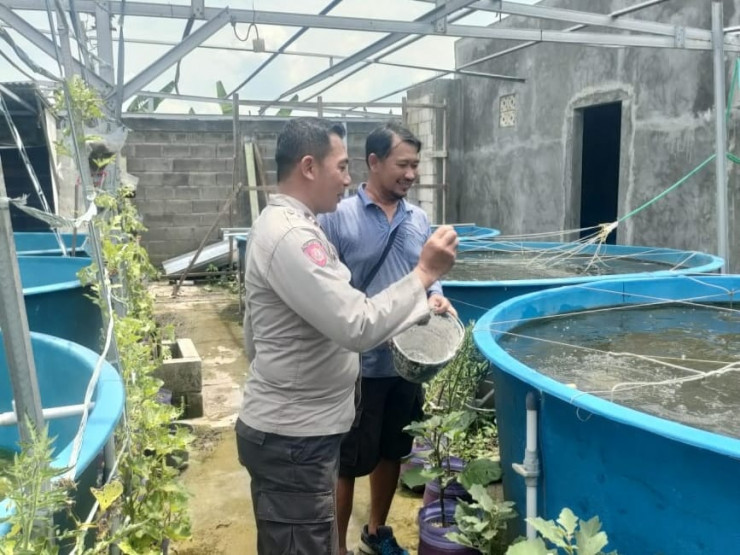 Polri Apresiasi Budidaya Ikan di Lahan Rumah Warga