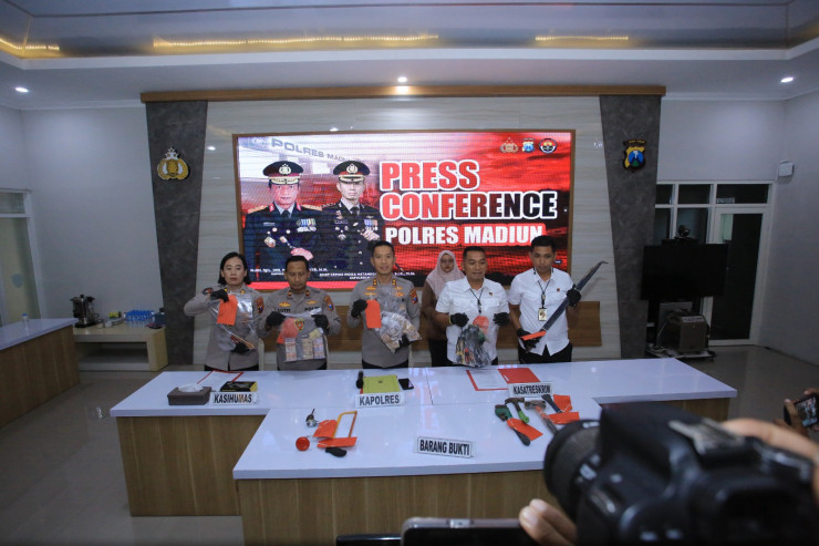 Polres Madiun Amankan Komplotan Pembobol Toko Lintas Daerah