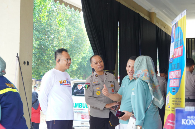 Tak Ada Aksi di Jalan Pekerja bersama Polisi dan Apindo Gelar Donor Darah Peringati May Day di Ponorogo